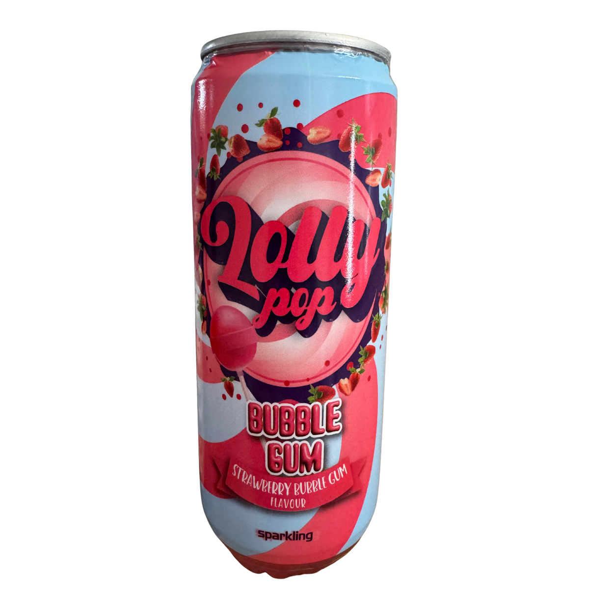 Lolly pop jahodová žvýkačka 0,33l