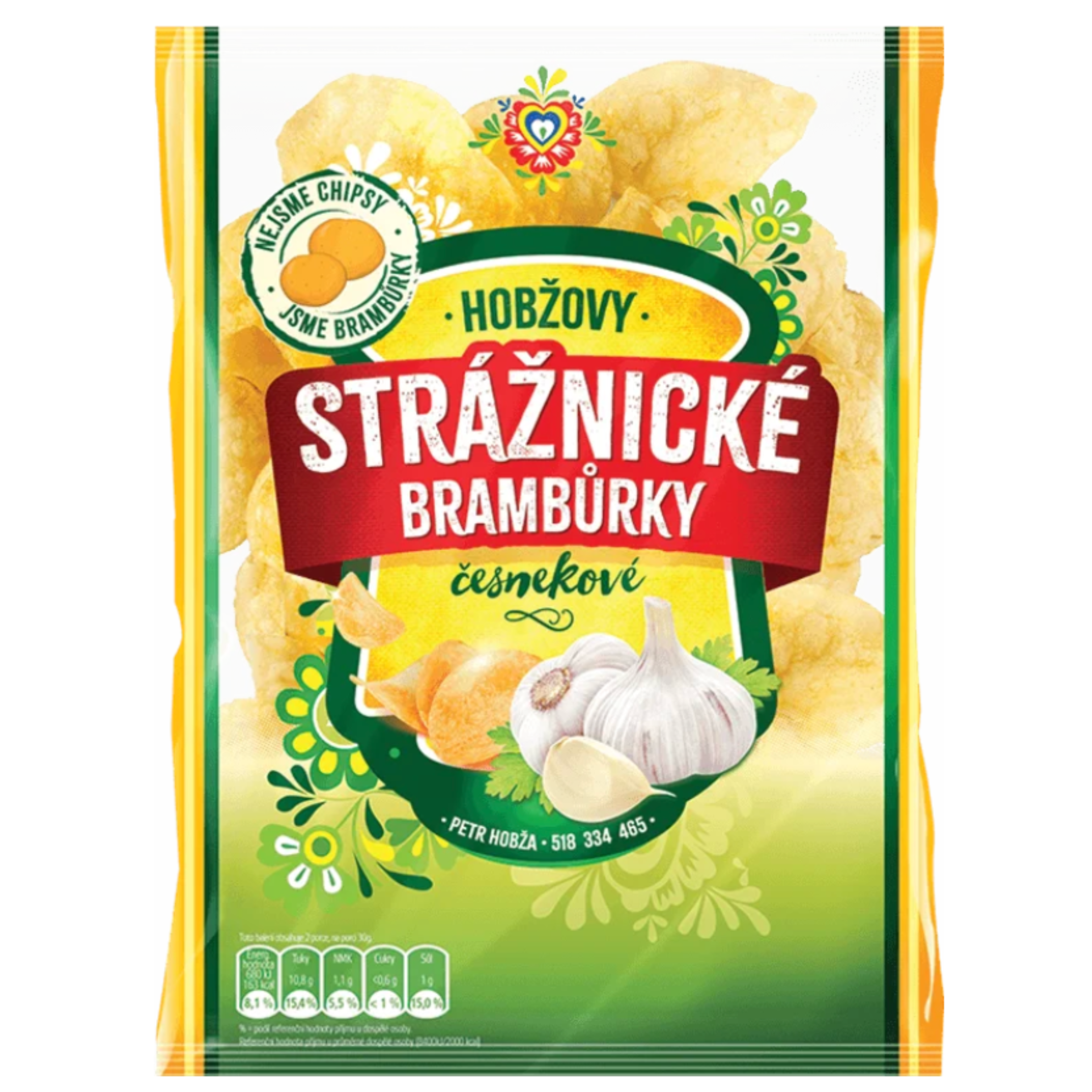 Strážnické brambůrky česnek 60g
